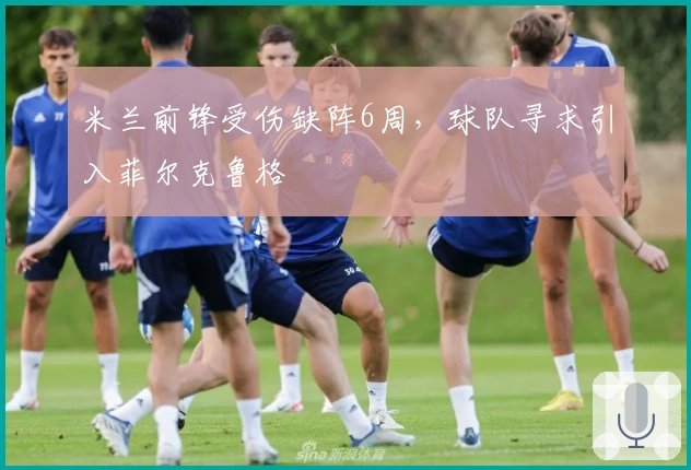 米兰前锋受伤缺阵6周，球队寻求引入菲尔克鲁格