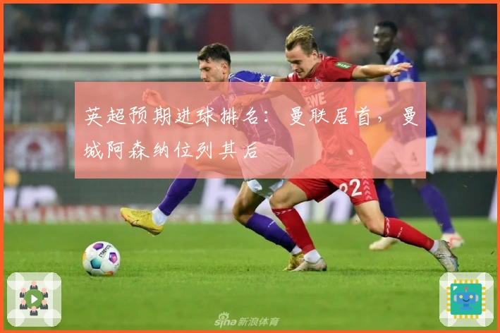 英超预期进球排名：曼联居首，曼城阿森纳位列其后